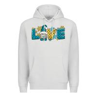 Dove Grey love winter gnome Premium Hoodie - NancyCooperArtShop