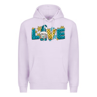 Lilac love winter gnome Premium Hoodie - NancyCooperArtShop