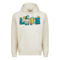 Oatmeal Heather love winter gnome Premium Hoodie - NancyCooperArtShop