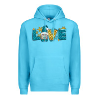 Ocean Blue love winter gnome Premium Hoodie - NancyCooperArtShop