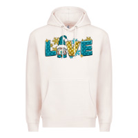 Pale Pink love winter gnome Premium Hoodie - NancyCooperArtShop