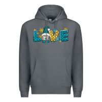 Rock love winter gnome Premium Hoodie - NancyCooperArtShop