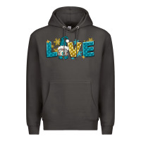 Smoke love winter gnome Premium Hoodie - NancyCooperArtShop