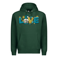 Sports Green love winter gnome Premium Hoodie - NancyCooperArtShop