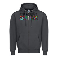 Smoke accept. understand love autism Zipper Hoodie - CowhideDigitalArt
