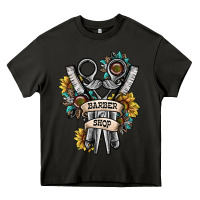 Asphalt barber shop Heavy Core Tee - SublimationCraftShop