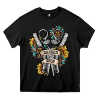 Black barber shop Heavy Core Tee - SublimationCraftShop
