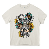 Cream barber shop Heavy Core Tee - SublimationCraftShop