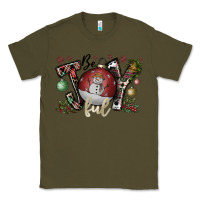 Army Green be joy ful Classic Tee - CowhideDigitalArt
