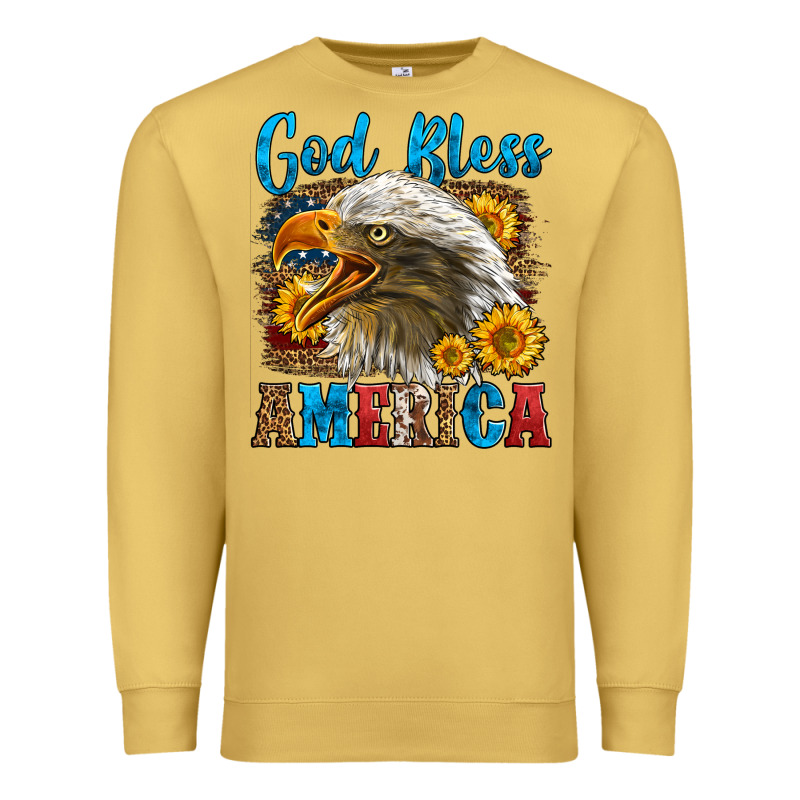 God Bless America Premium Sweatshirt by LillyAllenDesigns | Teevron