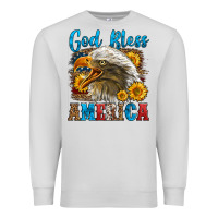 Dove Grey God Bless America Premium Sweatshirt - LillyAllenDesigns