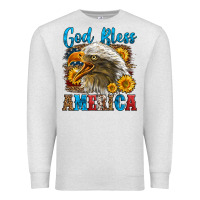 Oatmeal Heather God Bless America Premium Sweatshirt - LillyAllenDesigns