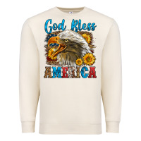 Sandshell God Bless America Premium Sweatshirt - LillyAllenDesigns