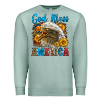 Seafoam God Bless America Premium Sweatshirt - LillyAllenDesigns