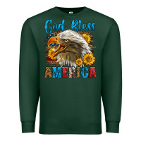 Sports Green God Bless America Premium Sweatshirt - LillyAllenDesigns