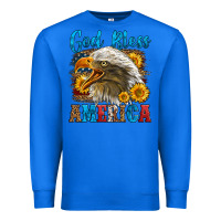True Royal God Bless America Premium Sweatshirt - LillyAllenDesigns