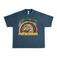 Midnight Navy mind your own motherhood Urban Heavy Tee - Zillion Design Studio