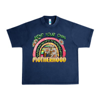 Navy mind your own motherhood Urban Heavy Tee - Zillion Design Studio