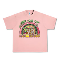 Salmon mind your own motherhood Urban Heavy Tee - Zillion Design Studio
