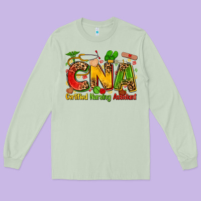 Certified Nursing Assistant Juneteenth Long Sleeve Tee Designed By Zillion Design Studio