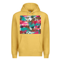 Antique Gold leopard cowhide pink turquoise glitter Premium Hoodie - NancyCooperArtShop