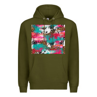 Leopard Cowhide Pink Turquoise Glitter Premium Hoodie | Teevron