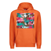 Carrot leopard cowhide pink turquoise glitter Premium Hoodie - NancyCooperArtShop