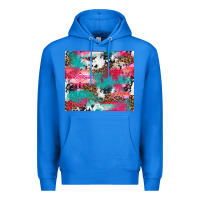 True Royal leopard cowhide pink turquoise glitter Premium Hoodie - NancyCooperArtShop