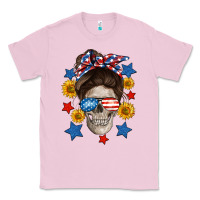 Bubblegum Pink American mom skull Classic Tee - Neo Western