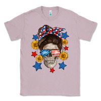 Lilac American mom skull Classic Tee - Neo Western