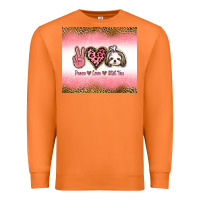 Carrot peace love shih tzu Premium Sweatshirt - Jasminsmagicworld