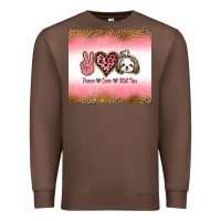Chestnut peace love shih tzu Premium Sweatshirt - Jasminsmagicworld