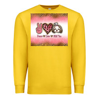 Lemon peace love shih tzu Premium Sweatshirt - Jasminsmagicworld