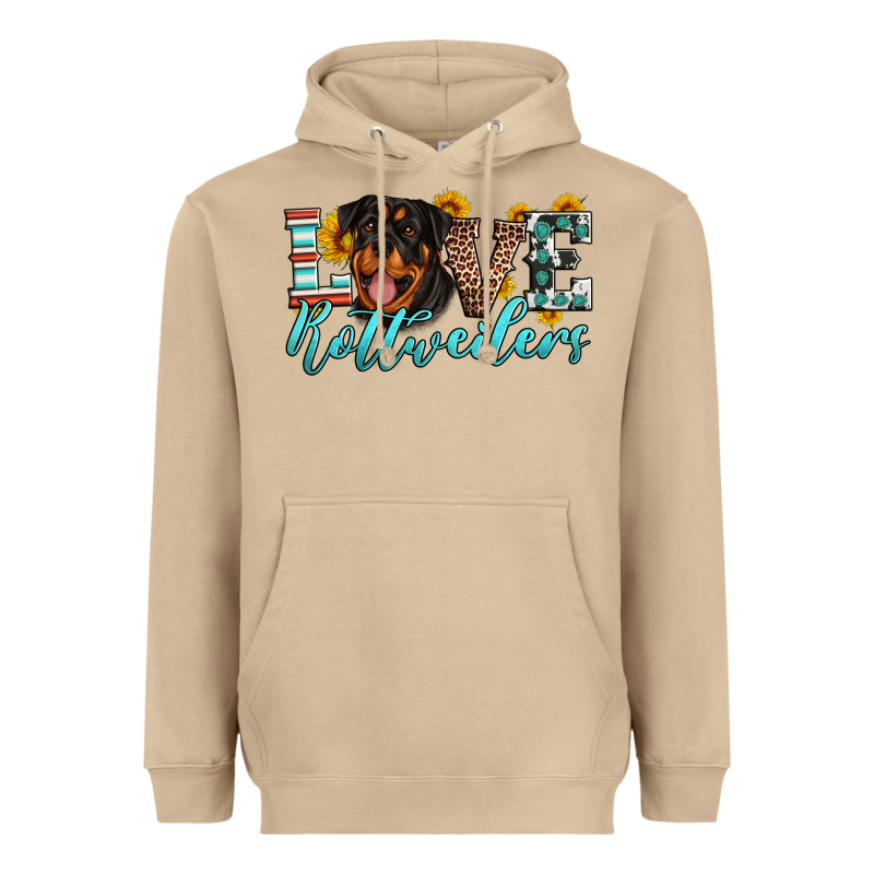 Love Rottweilers Heavyweight Hoodie by Artiststas | Teevron