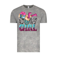 Cloud Rock cow girl Vintage Tee - texasbilliewilder