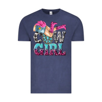 Vintage Denim cow girl Vintage Tee - texasbilliewilder