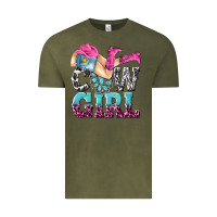 Vintage Olive cow girl Vintage Tee - texasbilliewilder