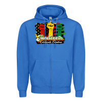 True Royal juneteenth celebrate freedom Zipper Hoodie - HRA Design Shop