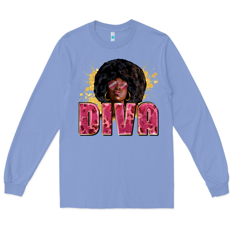 Diva Juneteenth Long Sleeve Tee by Zillion Design Studio | Teevron
