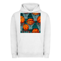 Pigment Lunar Rock basketball hoop seamless pattern Urban Hoodie - BundleAndBundleShop