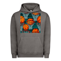 Pigment Tornado basketball hoop seamless pattern Urban Hoodie - BundleAndBundleShop