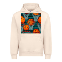Sandshell basketball hoop seamless pattern Urban Hoodie - BundleAndBundleShop