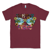 Burgundy summer vibes Classic Tee - SublimationCraftShop