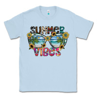 Dusty Blue summer vibes Classic Tee - SublimationCraftShop