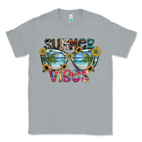 Heather Grey summer vibes Classic Tee - SublimationCraftShop