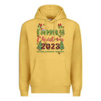 Antique Gold custom family christmas 2023 marking memories toge Premium Hoodie - MaliasSmallBusiness