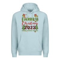 Blue Mist custom family christmas 2023 marking memories toge Premium Hoodie - MaliasSmallBusiness