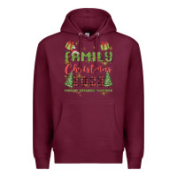 Burgundy custom family christmas 2023 marking memories toge Premium Hoodie - MaliasSmallBusiness
