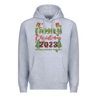 Heather Grey custom family christmas 2023 marking memories toge Premium Hoodie - MaliasSmallBusiness