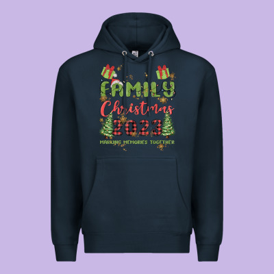 Custom Family Christmas 2023 Marking Memories Toge Premium Hoodie Designed By Maliassmallbusiness